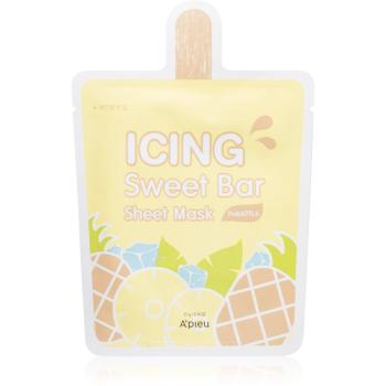 A’pieu Icing Sweet Bar Mask Pineapple plátýnková maska s osvěžujícím účinkem 21 g