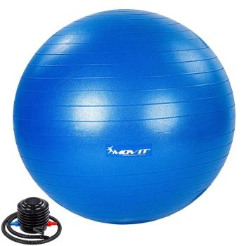 MOVIT Gymnastický míč s nožní pumpou, 55 cm, modrý