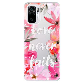 Odolné silikonové pouzdro iSaprio - Love Never Fails - Xiaomi Redmi Note 10 / Note 10S