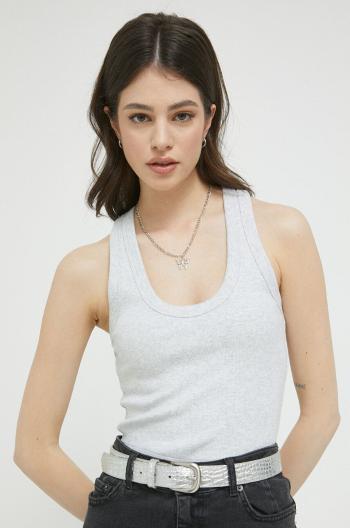 Top Abercrombie & Fitch dámský, šedá barva