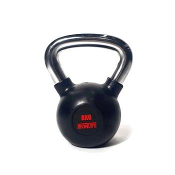 IRONLIFE Kettlebell pogumovaný 8 kg (8594177751572)