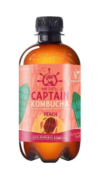 Captain Kombucha Broskev BIO 400 ml