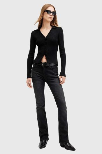 Bavlněné džíny AllSaints HALDAN SLIM BOOTCUT high waist, W061EB