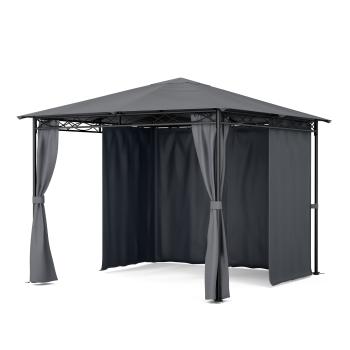 Blumfeldt Mondo, zahradní altán, párty stan, ocel, polyester, tmavě šedý