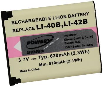 Helyettesítő akku Kodak típus KLIC-7006