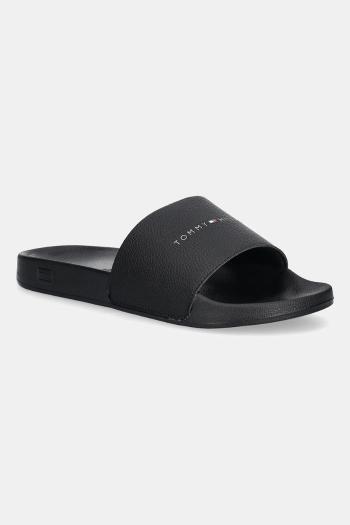 Šľapky Tommy Hilfiger HILIFGER NYC POOL SLIDE pánske, čierna farba, FM0FM05432