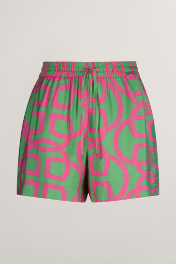 ŠORTKY GANT REL MONOGRAM PRINT PULL ON SHORTS PERKY PINK