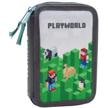 Oxybag PLAYWORLD Dvoupatrový penál, zelená, velikost