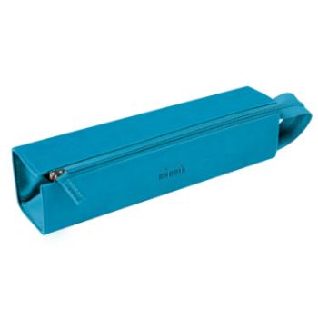 Zipový penál na psací potřeby Rhodia 5x23cm – Turquoise