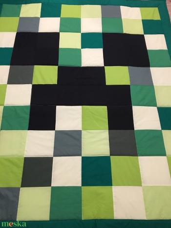 Minecraft patchwork takaró