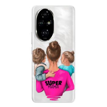 Odolné silikonové pouzdro iSaprio - Super Mama - Boy and Girl - Honor 200 Pro