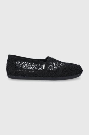 Espadrilky Toms Alpargata černá barva