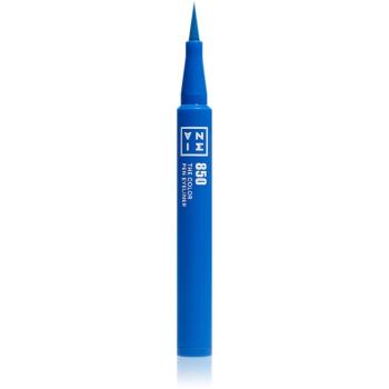 3INA The Color Pen Eyeliner Mini oční linky ve fixu odstín 850 - Blue 0,6 ml