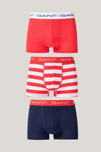 SPODNÍ PRÁDLO GANT STRIPE TRUNK 3-PACK BRIGHT RED