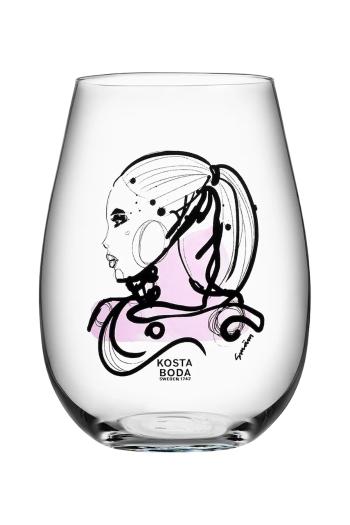 Sada pohárov Kosta Boda Love You 570 ml 2-pak priehľadná farba