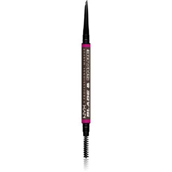 NYX Professional Makeup Blade & Shade tužka na obočí s kartáčkem odstín Ash Brown 0.06 g