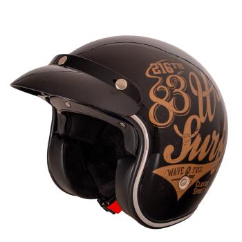 Moto přilba W-TEC Café Racer  XS (53-54)  3Ways Surf Bronze