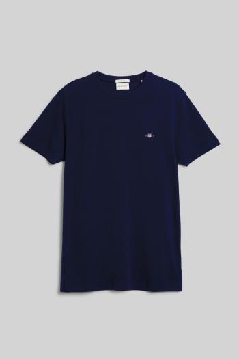 TRIČKO GANT SLIM PIQUE SS T-SHIRT EVENING BLUE