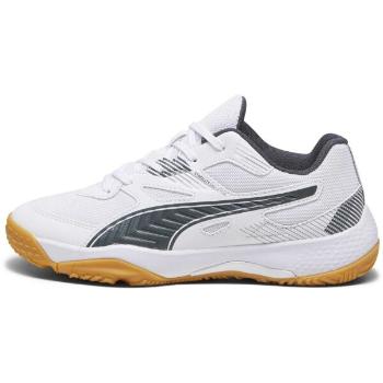 Puma SOLARFLASH JR II Juniorská sálová obuv, bílá, velikost 34.5