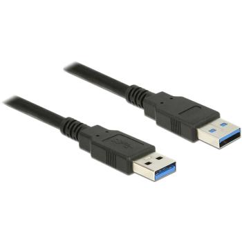 DeLock Cable USB 3.0 Type-A male &gt; USB 3.0 Type-A male 5m Black 85064