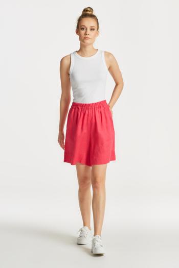 ŠORTKY GANT LINEN PULL ON SHORTS MAGENTA PINK