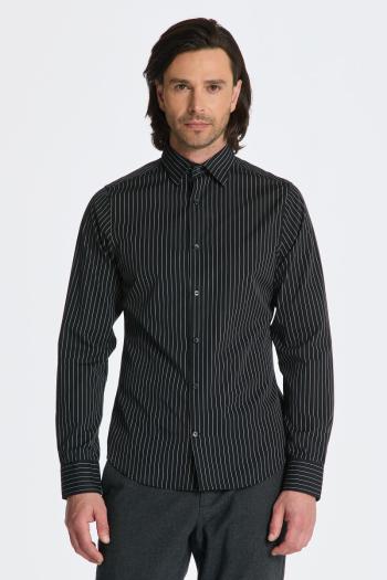 KOŠILE GANT SLIM FORMAL PINSTRIPE SHIRT BLACK