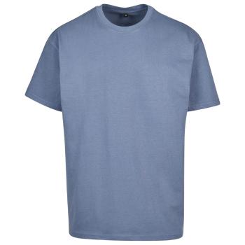 Build Your Brand Pánské tričko Heavy Oversize Tee - Vintage modrá | XXL