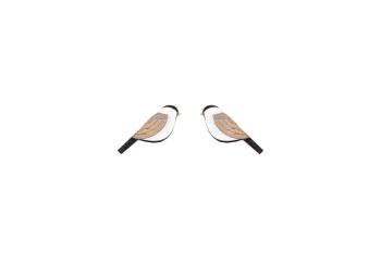 Dřevěné náušnice Natural Cutebird Earrings možností výměny či vrácení do 30 dnů