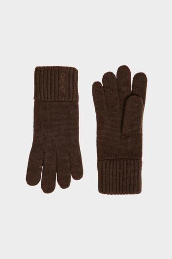 RUKAVICE GANT WOOL KNIT GLOVES RICH BROWN