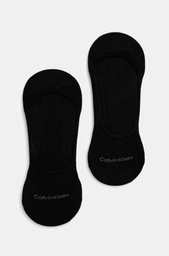 Ponožky Calvin Klein (2-pack) pánské, černá barva, 701218708