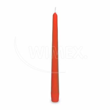 Kónikus gyertya piros Ø23 x 245 mm [10 db]