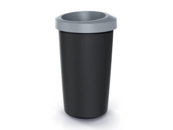 Koš odpadkový COMPACTA R DROP světle šedý 25l