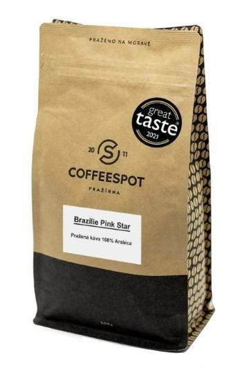 Coffeespot Brazílie Pink Star Scr. 19 zrnková káva 500 g