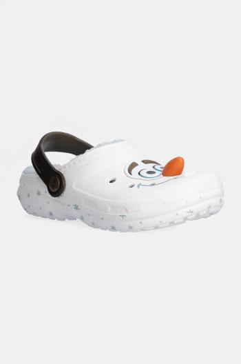 Dětské pantofle Crocs CLASSIC FROZEN OLAF CLOG bílá barva, 210234