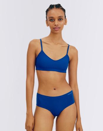 Organic Basics Naked Rib Bralette Vibrant Blue L