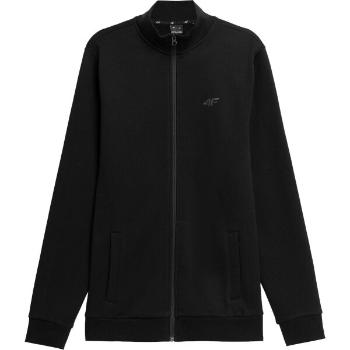 4F SWEATSHIRT-FULL ZIP Pánská mikina na zip, černá, velikost