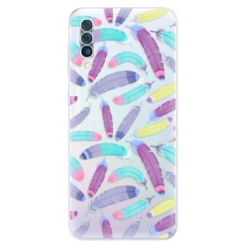 Odolné silikonové pouzdro iSaprio - Feather Pattern 01 - Samsung Galaxy A50