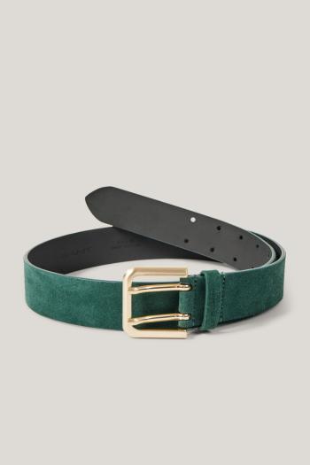 OPASEK GANT DOUBLE ROW SUEDE BELT DEEP FOREST