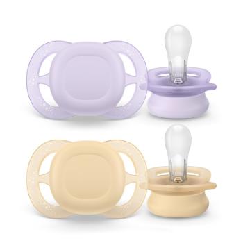 Philips AVENT Šidítko Ultrastart neutral 0-2m dívka, 2 ks