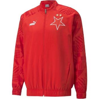 Puma SKS PREMATCH JACKET Pánská fotbalová bunda, červená, velikost