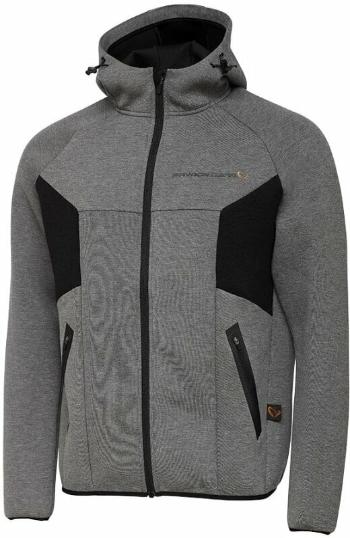 Savage Gear Mikina Tec-Foam Zip Hoodie Dark Grey Melange M