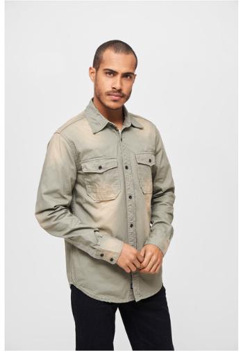 Brandit Hardee Denim Shirt olive grey - S