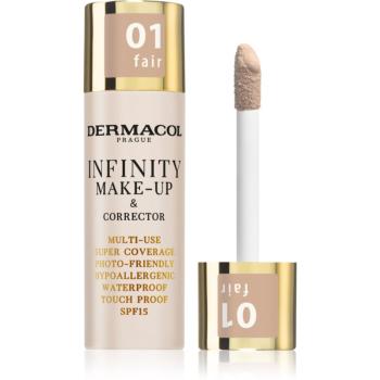 Dermacol Infinity vysoce krycí make-up SPF 15 odstín 01 Fair 20 g