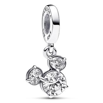 Pandora Půvabný stříbrný přívěsek Mickey a Minnie Mouse Disney 793031C01