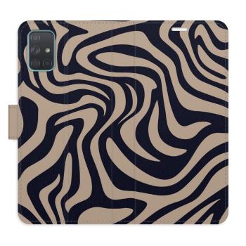 Flipové pouzdro iSaprio - Zebra Black 02 - Samsung Galaxy A71