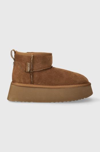 Semišové sněhule Steve Madden Campfire hnědá barva, SM11002737