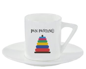 Espresso hrnek s podšálkem 100ml Pán prstenů