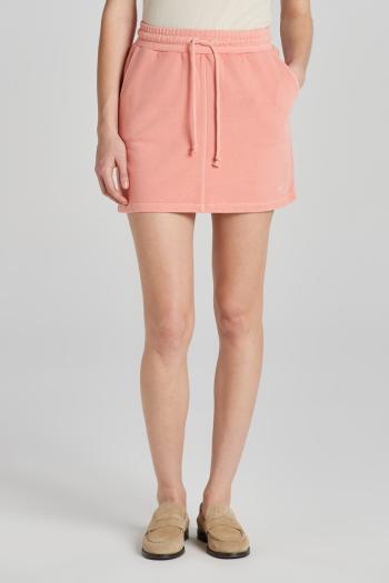 TEPLÁKOVÁ SUKNĚ GANT REL MINI SUNFADED SKIRT PEACHY PINK