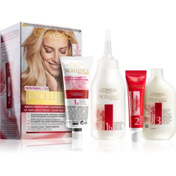 L’Oréal Paris Excellence Creme barva na vlasy odstín 9 Light Natural Blonde 1 ks