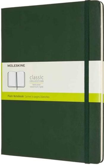 Moleskine - zápisník - čistý, zelený XL